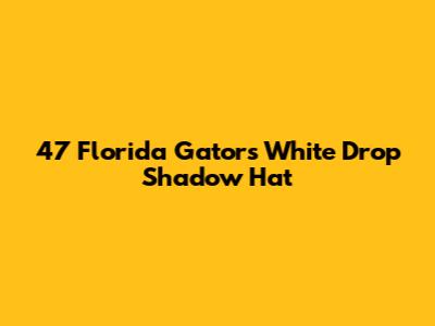 47 Florida Gators White Drop Shadow Hat