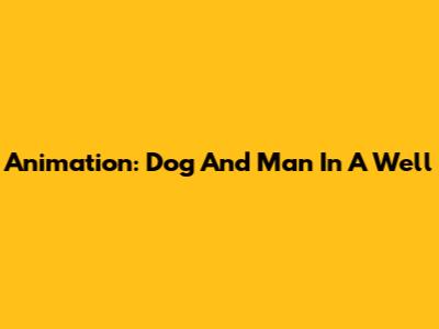 Animation: Dog And Man In A Well
