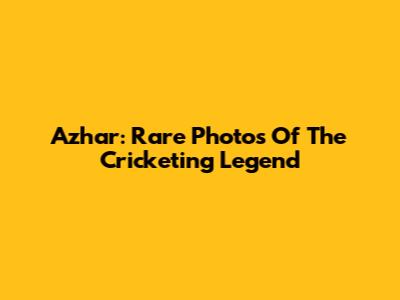 Azhar: Rare Photos Of The Cricketing Legend