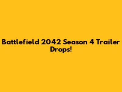 Battlefield 2042 Season 4 Trailer Drops!