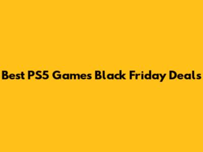 Best PS5 Games Black Friday Deals