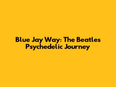 Blue Jay Way: The Beatles' Psychedelic Journey
