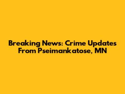 Breaking News: Crime Updates From Pseimankatose, MN