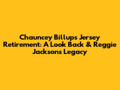 Chauncey Billups' Jersey Retirement: A Look Back & Reggie Jackson's Legacy