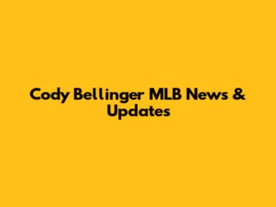 Cody Bellinger MLB News & Updates