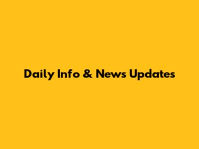 Daily Info & News Updates