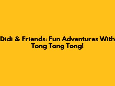 Didi & Friends: Fun Adventures With Tong Tong Tong!