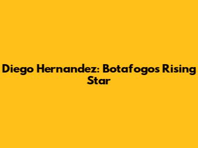 Diego Hernandez: Botafogo's Rising Star