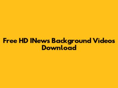Free HD INews Background Videos Download