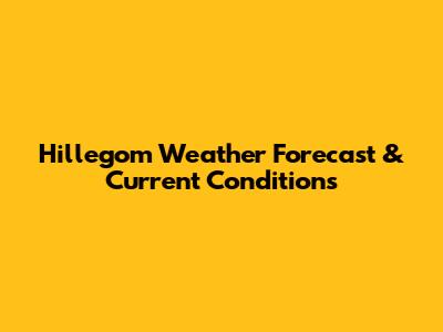 Hillegom Weather Forecast & Current Conditions