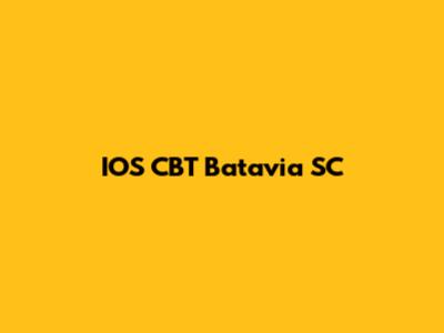 IOS CBT Batavia SC