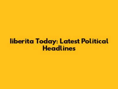 Iiberita Today: Latest Political Headlines