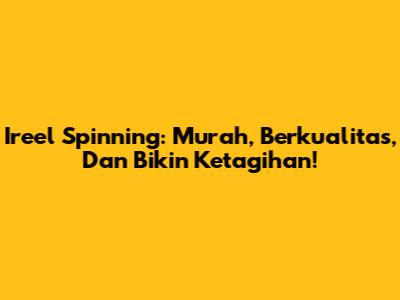 Ireel Spinning: Murah, Berkualitas, Dan Bikin Ketagihan!