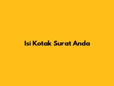 Isi Kotak Surat Anda