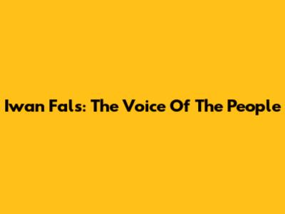 Iwan Fals: The Voice Of The People