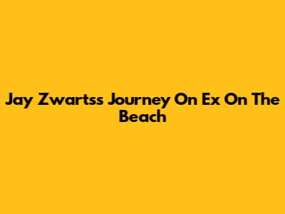 Jay Zwarts's Journey On Ex On The Beach