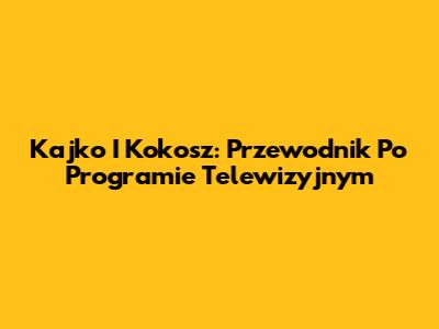 Kajko I Kokosz: Przewodnik Po Programie Telewizyjnym