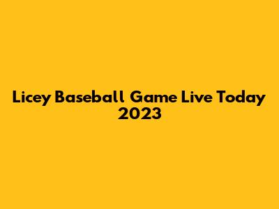 Licey Baseball Game Live Today 2023