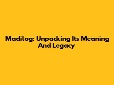Madilog: Unpacking Its Meaning And Legacy