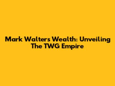 Mark Walter's Wealth: Unveiling The TWG Empire