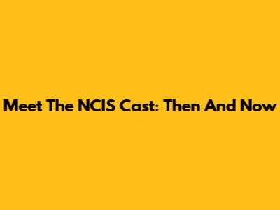 Meet The NCIS Cast: Then And Now
