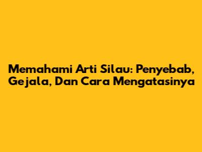 Memahami Arti Silau: Penyebab, Gejala, Dan Cara Mengatasinya