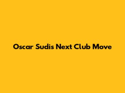 Oscar Sudi's Next Club Move