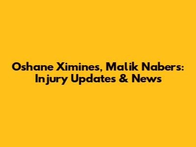 Oshane Ximines, Malik Nabers: Injury Updates & News