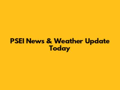 PSEI News & Weather Update Today