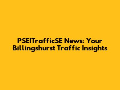 PSEITrafficSE News: Your Billingshurst Traffic Insights
