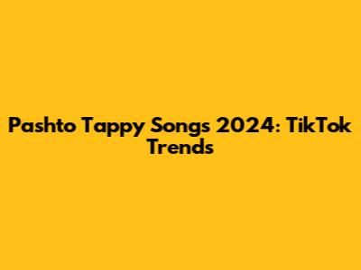 Pashto Tappy Songs 2024: TikTok Trends