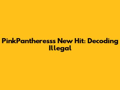 PinkPantheress's New Hit: Decoding 'Illegal'