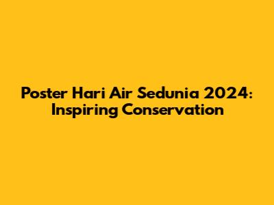 Poster Hari Air Sedunia 2024: Inspiring Conservation