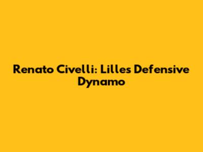 Renato Civelli: Lille's Defensive Dynamo