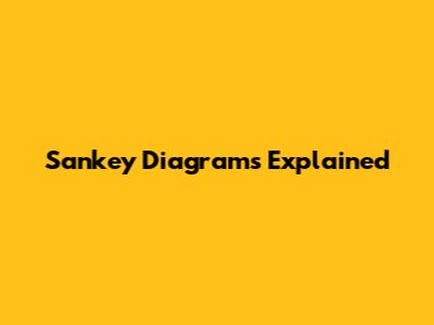 Sankey Diagrams Explained