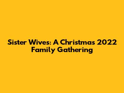 Sister Wives: A Christmas 2022 Family Gathering