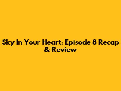 Sky In Your Heart: Episode 8 Recap & Review