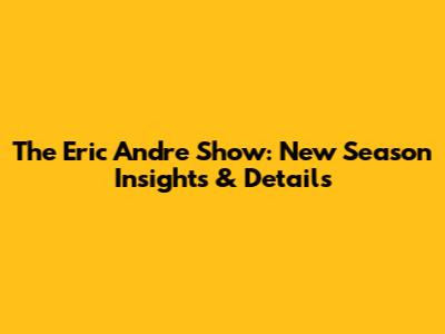The Eric Andre Show: New Season Insights & Details