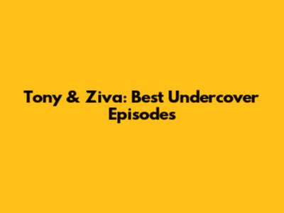 Tony & Ziva: Best Undercover Episodes
