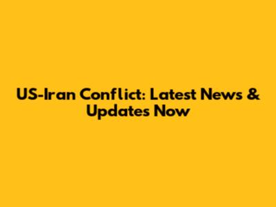 US-Iran Conflict: Latest News & Updates Now