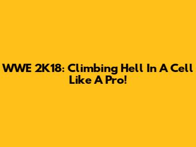 WWE 2K18: Climbing Hell In A Cell Like A Pro!