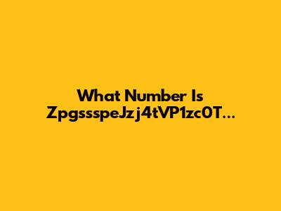 What Number Is ZpgssspeJzj4tVP1zc0T...