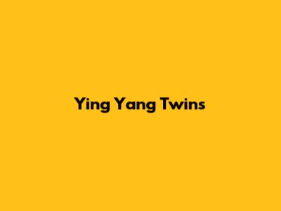 Ying Yang Twins' 