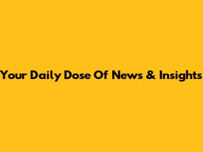 Your Daily Dose Of News & Insights
