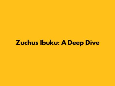 Zuchu's 'Ibuku': A Deep Dive